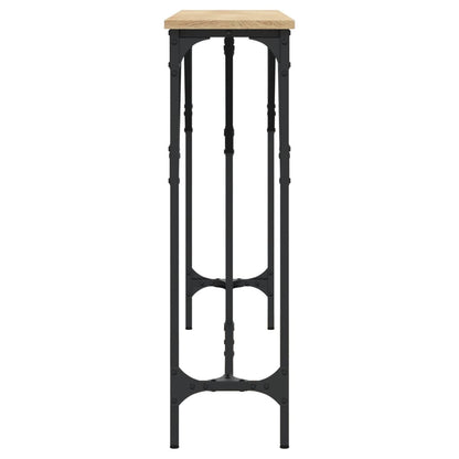 Console Table | Sonoma Oak | Engineered Wood, Metal | 140 x 23 x 75 cm