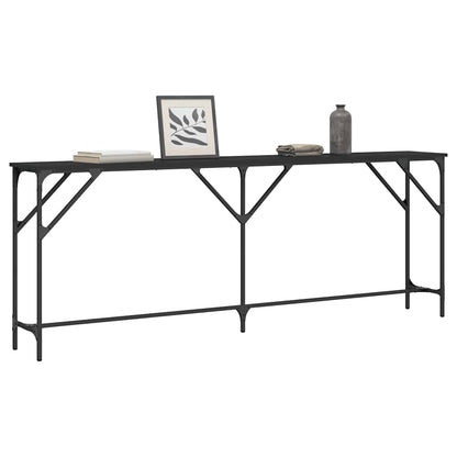 Console Table | Black | Engineered wood | 200x29x75 cm