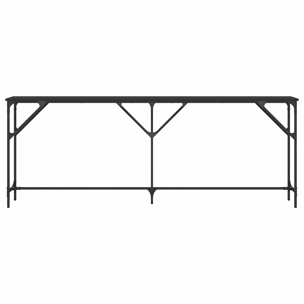 Console Table | Black | Engineered wood | 200x29x75 cm