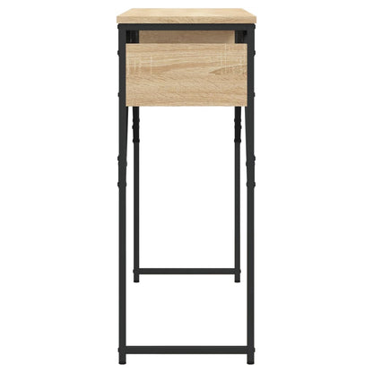 Console Table with Shelf Sonoma Oak 105x30x75cm Engineered Wood