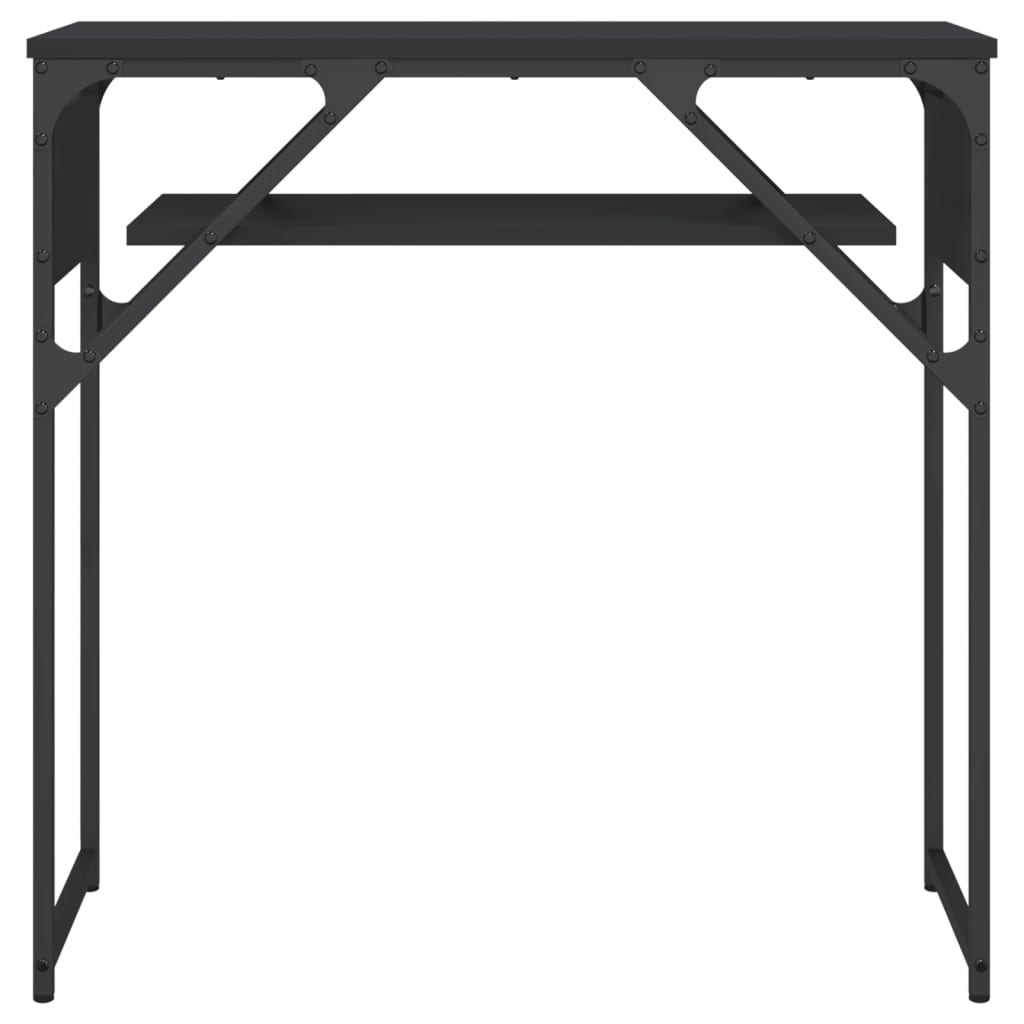 Console Table with Shelf Black 29.5"x11.8"x29.5" Engineered Wood