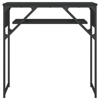 Console Table with Shelf Black 29.5"x11.8"x29.5" Engineered Wood