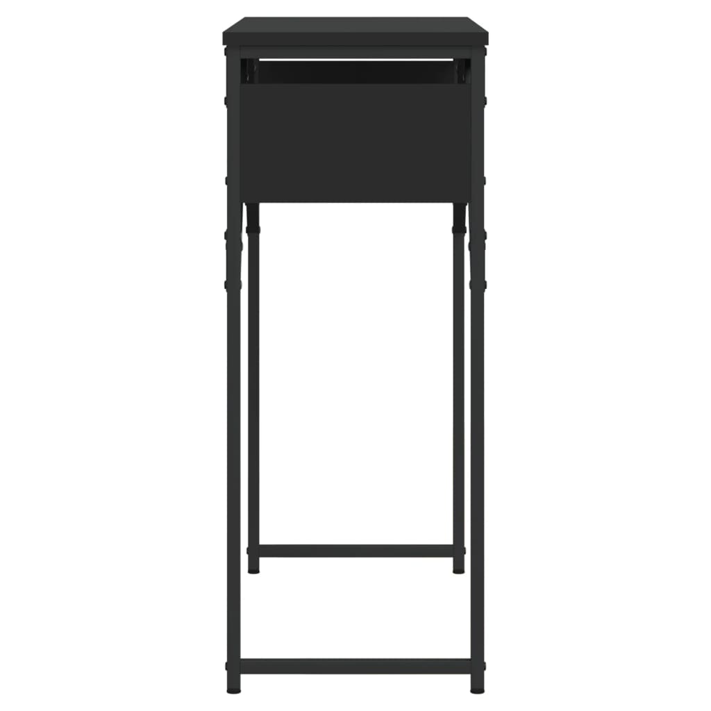 Console Table with Shelf Black 29.5"x11.8"x29.5" Engineered Wood