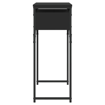 Console Table with Shelf Black 29.5"x11.8"x29.5" Engineered Wood