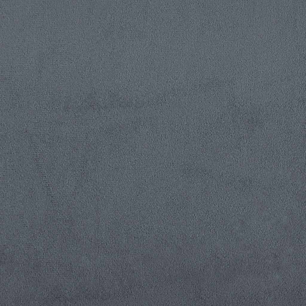 Bench with Cushions Dark Grey 47.4x25.6x29.5" Velvet
