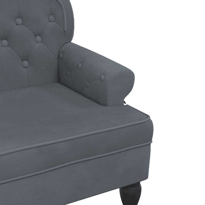 Bench with Backrest Dark Gray 47"x25.4"x29.5" Velvet
