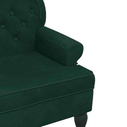 Bench with Backrest Dark Green 47"x25.4"x29.5" Velvet