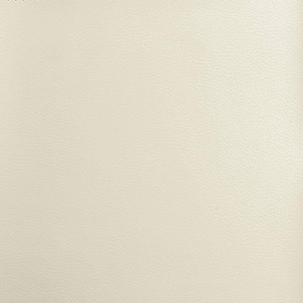Recliner Chair Cream Faux Leather