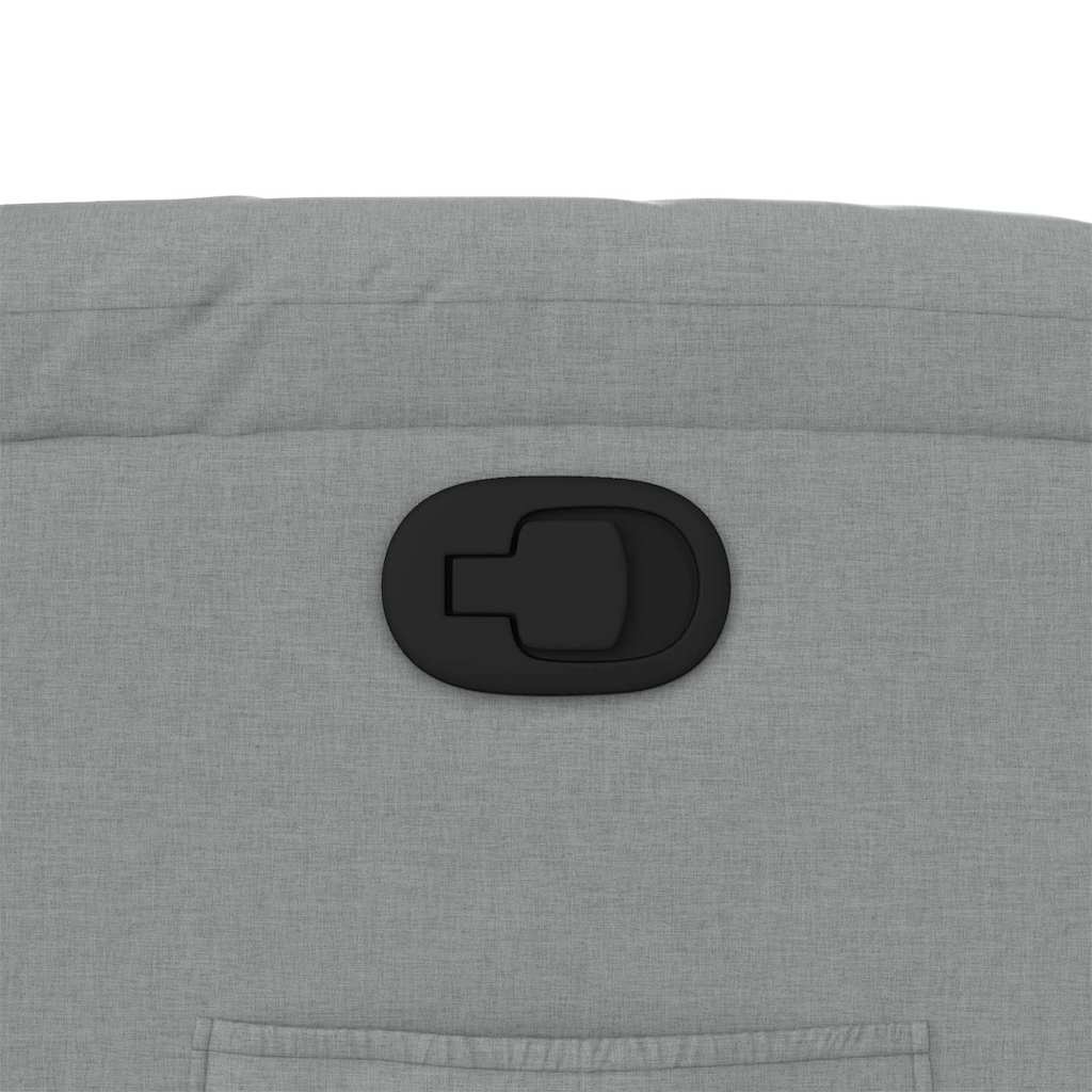 Recliner Chair Light Gray Fabric
