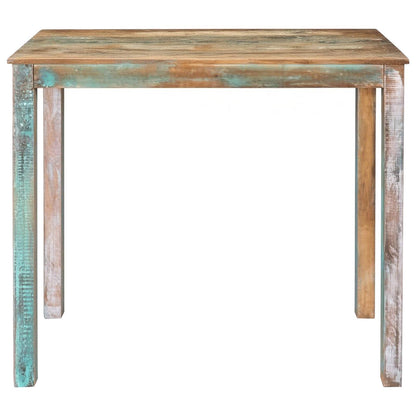 Bar Table 110 x 55 x 100 cm Solid Reclaimed Wood Multicolour