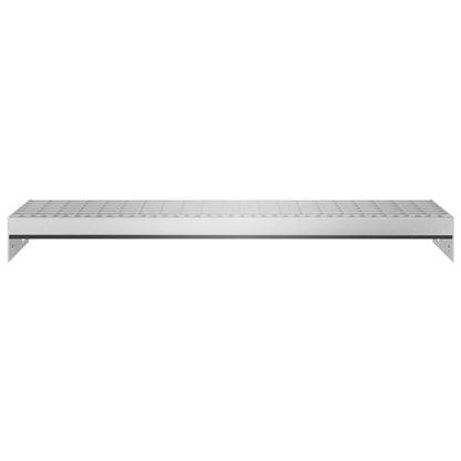 Grate Step | Silver | Galvanised steel | 70 cm x 24 cm | Non-slip