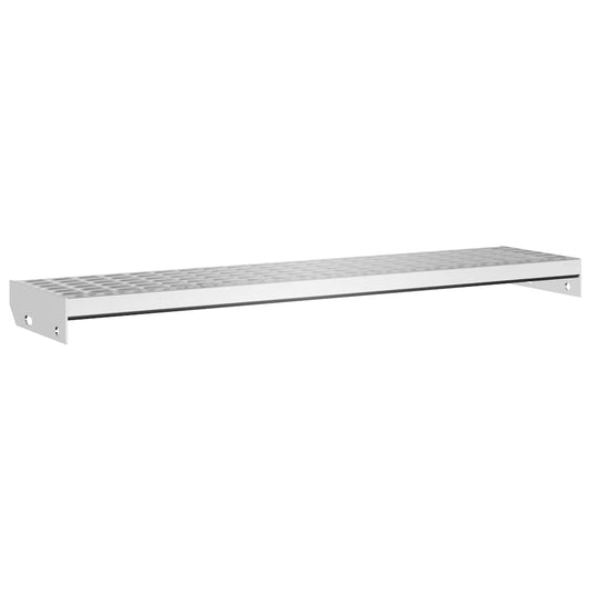 Grate Step | Silver | Galvanised Steel | 100 cm | Durable | Grate Step