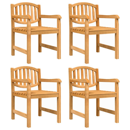 Garden Chair | Set of 4 | Teak | Solid teak wood | Standard | Stackable