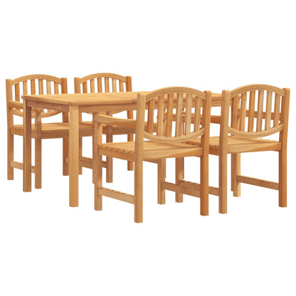 5 Piece Garden Dining Set Solid Wood Teak