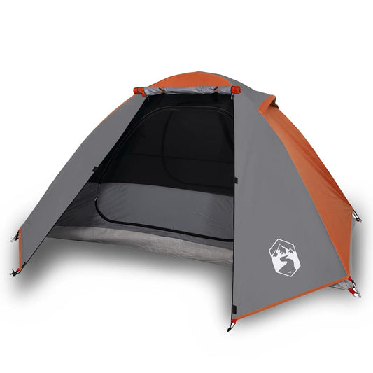 Camping Tent Dome 2-Person Orange Waterproof