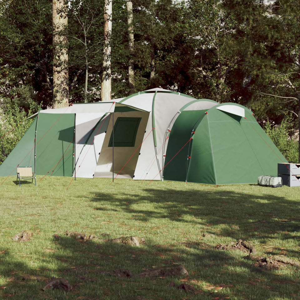 Family Tent Dome 12-Person Green Waterproof