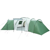 Family Tent Dome 12-Person Green Waterproof