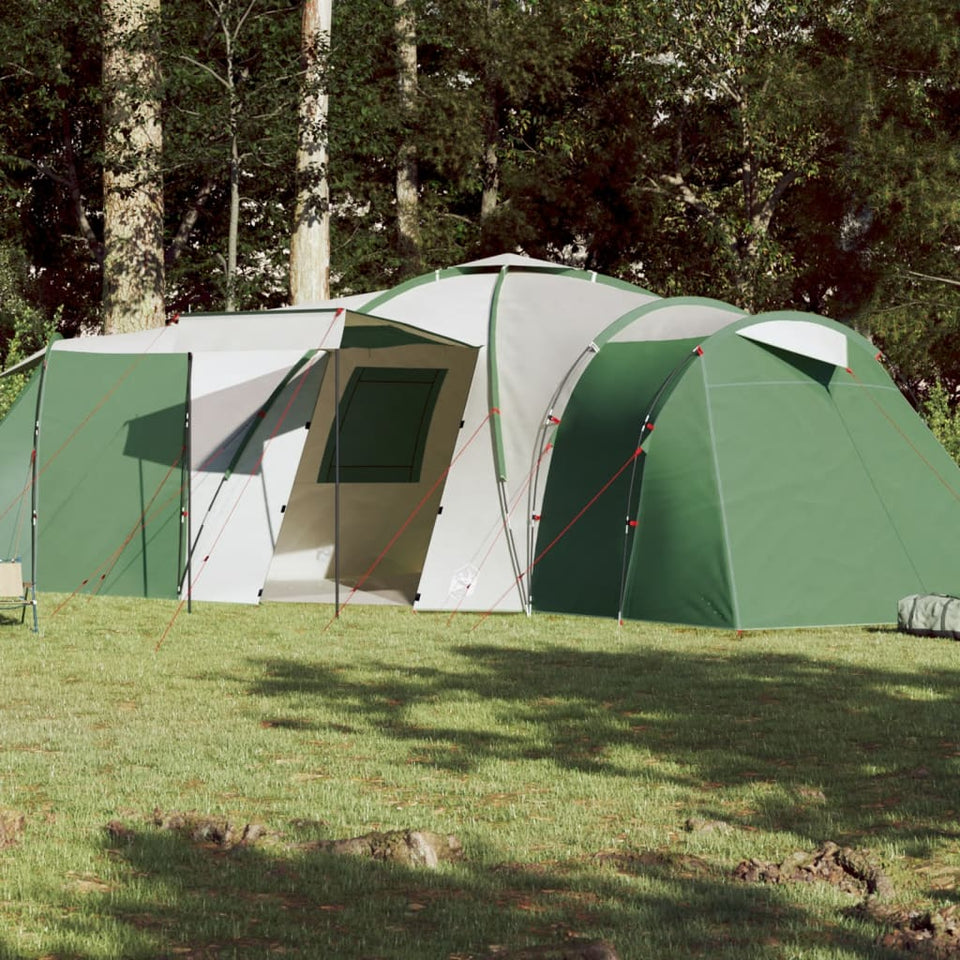 Family Tent Dome 12-Person Green Waterproof