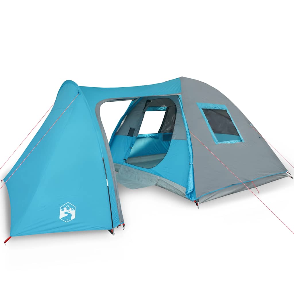 Family Tent Dome 6-Person Blue Waterproof