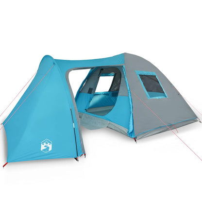 Family Tent Dome 6-Person Blue Waterproof