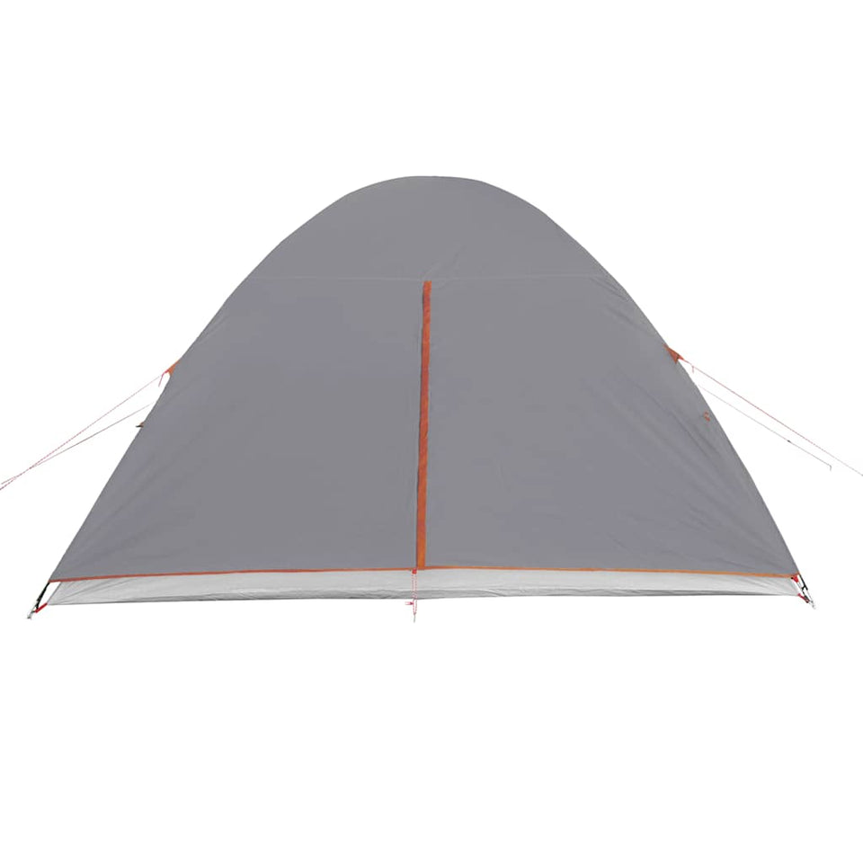 Family Tent Dome 6-Person Orange Waterproof