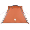 Camping Tent 4-Person Grey and Orange Quick Release Waterproof