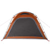 Camping Tent 4-Person Grey and Orange Quick Release Waterproof