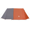 Camping Tent 3-Person Grey and Orange Waterproof