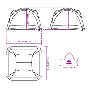 Party Tent Green Waterproof