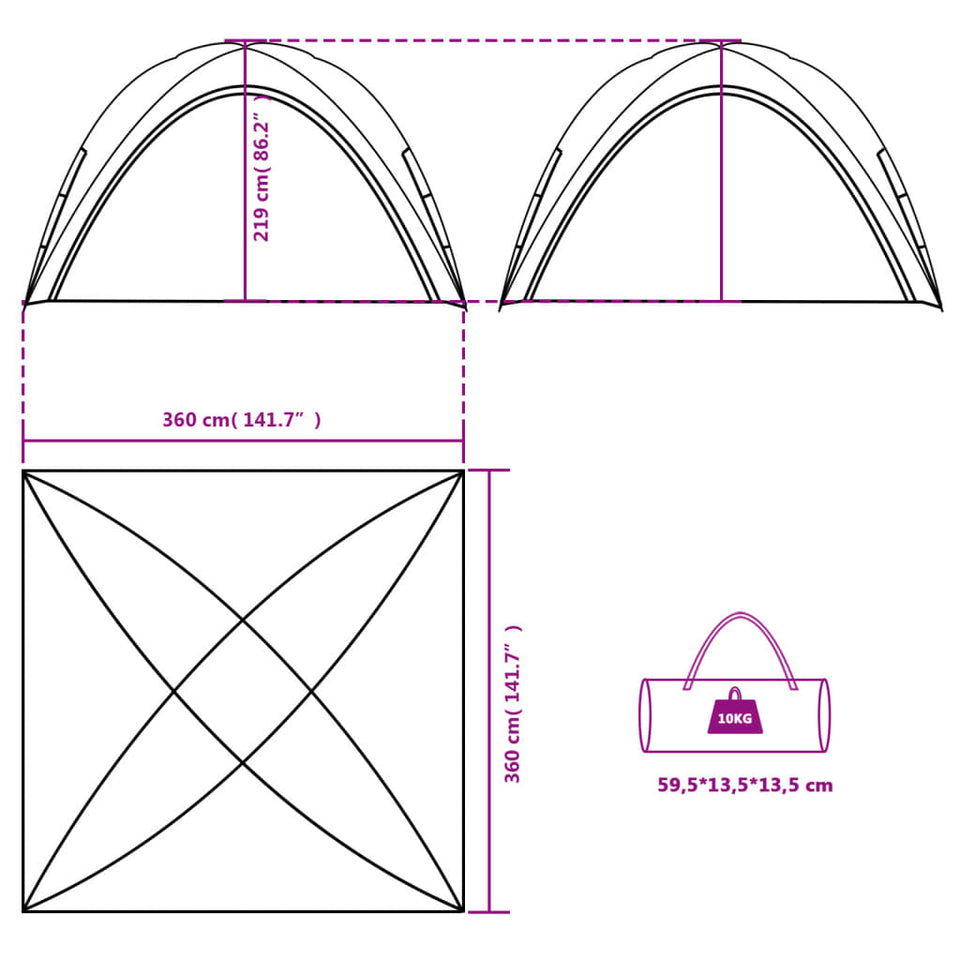 Party Tent Blue Waterproof