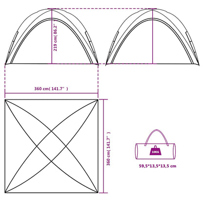 Party Tent Green Waterproof