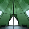 Camping Tent Tipi 4-Person Green Waterproof