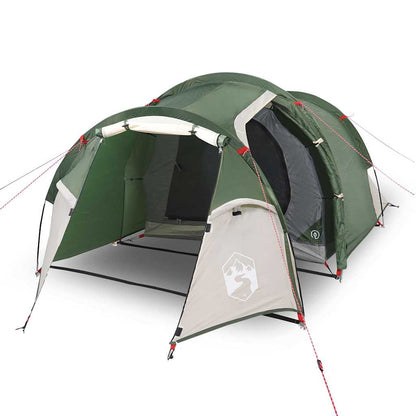 Camping Tent Tunnel 2-Person Green Waterproof