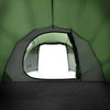 Camping Tent Tunnel 2-Person Green Waterproof