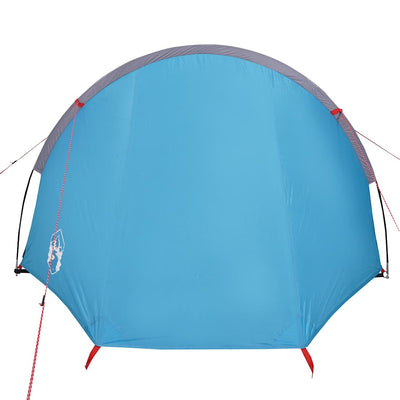 Camping Tent Tunnel 4-Person Blue Waterproof