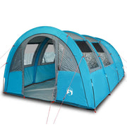 Camping Tent Tunnel 4-Person Blue Waterproof