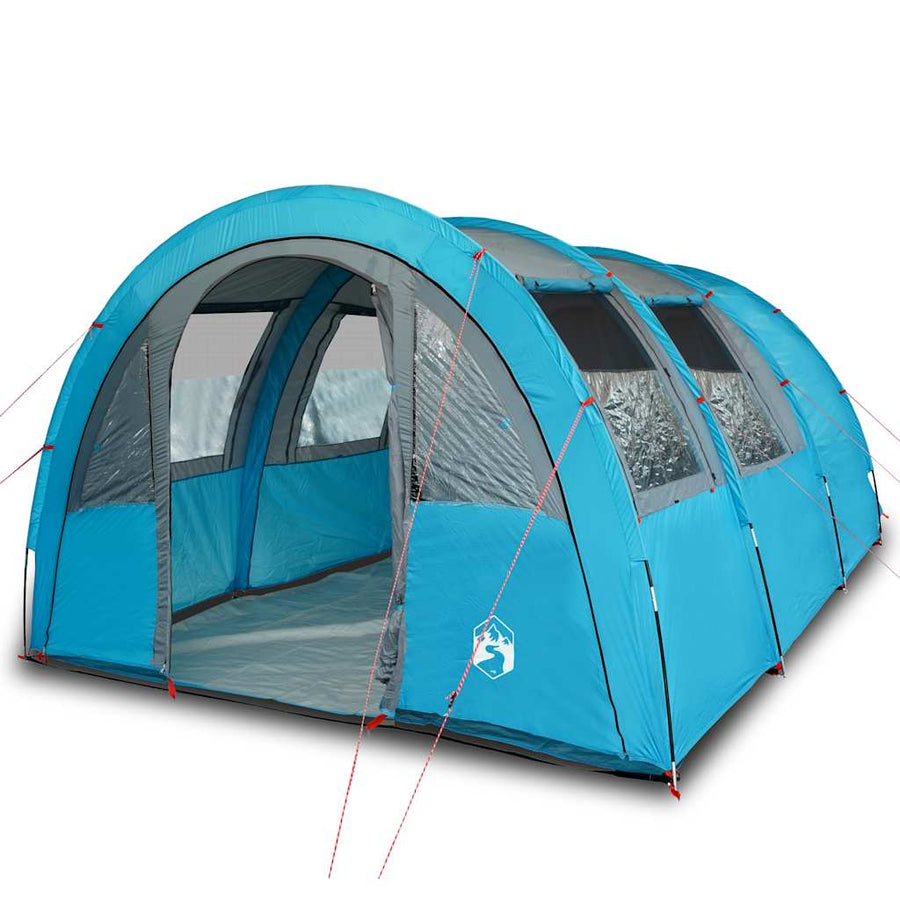 Camping Tent Tunnel 4-Person Blue Waterproof