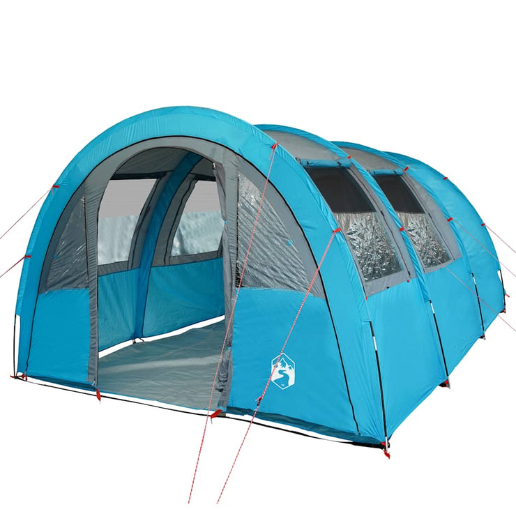 Camping Tent Tunnel 4-Person Blue Waterproof