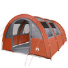 Camping Tent Tunnel 4-Person Grey and Orange Waterproof