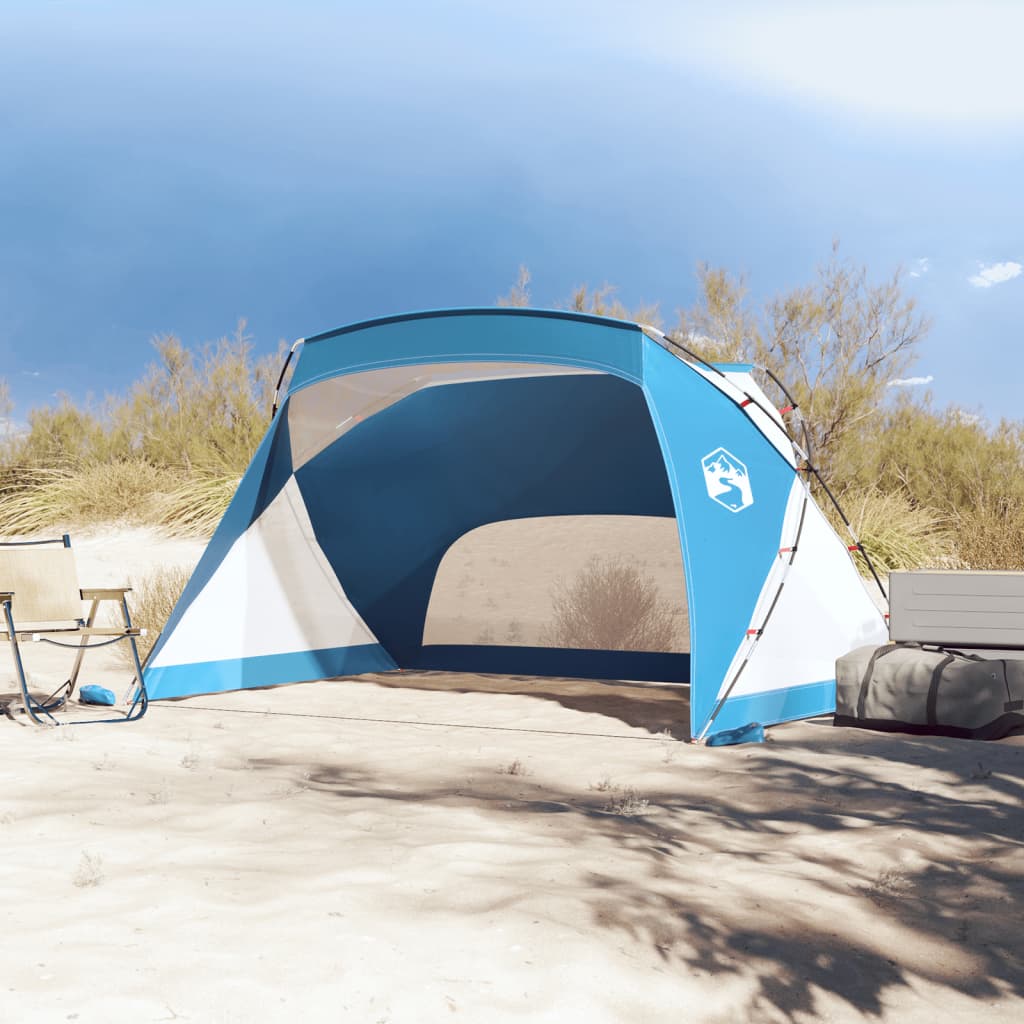 Beach Tent Azure Blue 274x178x170/148 cm 185T Polyester