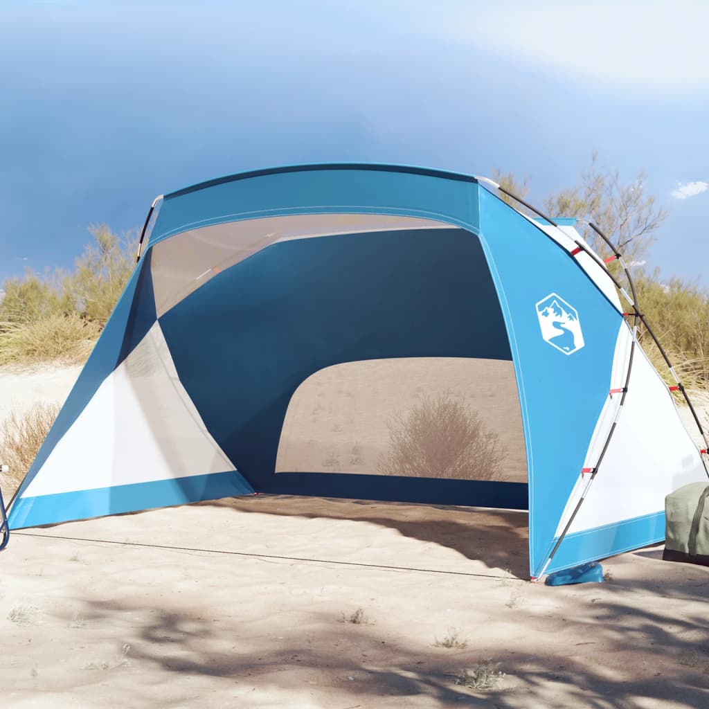 Beach Tent Azure Blue 274x178x170/148 cm 185T Polyester