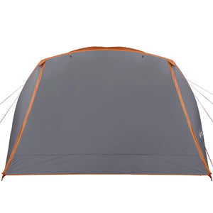 Camping Tent with Porch 4-Person Orange Waterproof