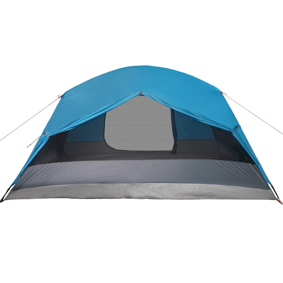 Family Tent with Porch 6-Person Blue Waterproof