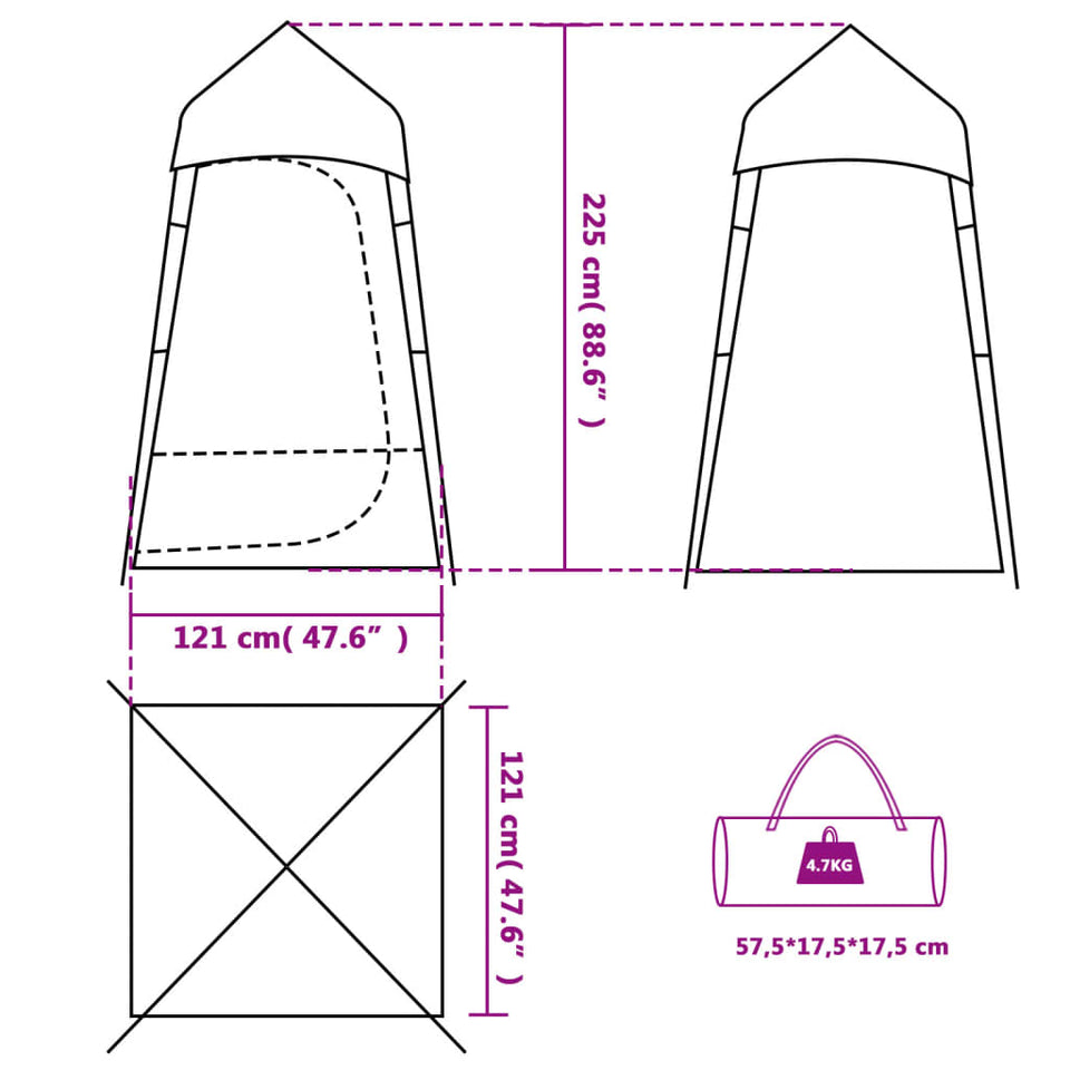 Toilet Tent Green Waterproof