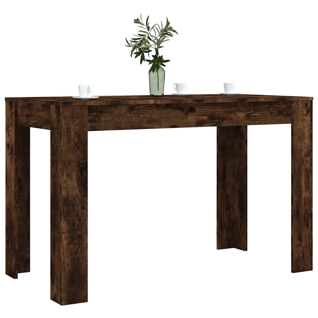 Dining Table | Smoked oak | Engineered wood | 120 x 60 x 76 cm | Durable