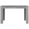 Dining Table Grey Sonoma 120x60x76 cm Engineered Wood