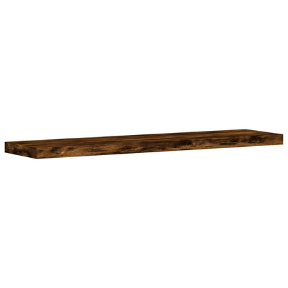 Wall Shelves 4 pcs Smoked Oak 40x10x1,5 cm Engineered Wood