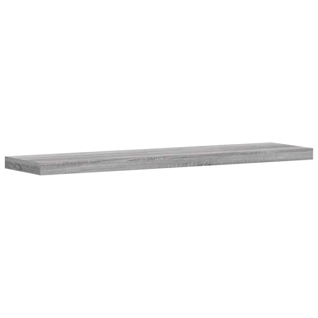 Wall Shelves 4 pcs Grey Sonoma 40x10x1.5 cm Engineered Wood