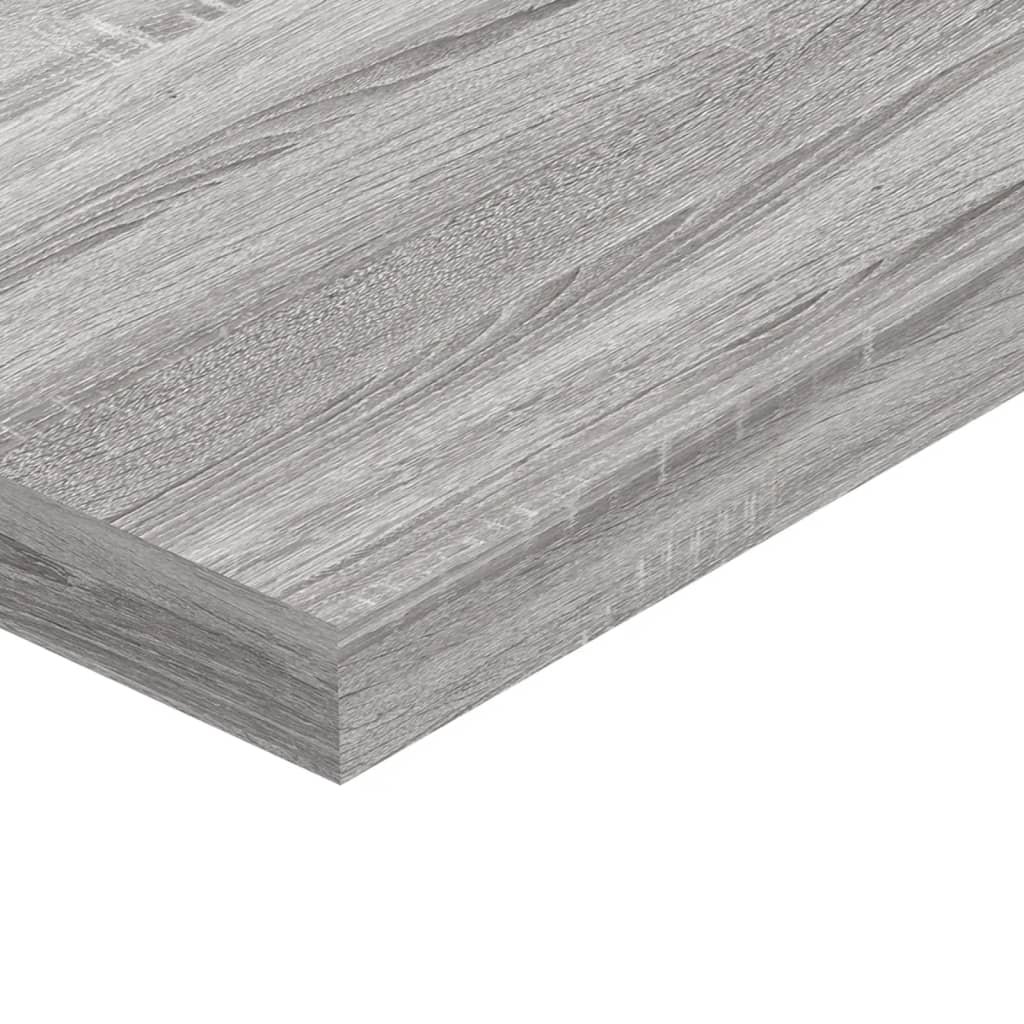 Wall Shelves 4 pcs Grey Sonoma 40x10x1.5 cm Engineered Wood