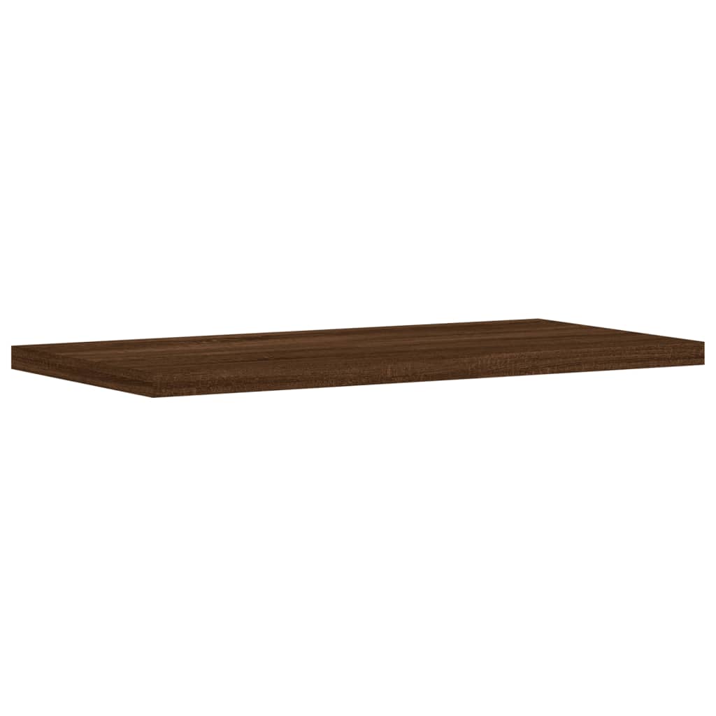 Wall Shelves 4 pcs Brown Oak 40x20x1.5 cm Engineered Wood